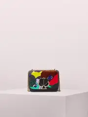 nicola beaded intarsia twistlock small convertible chain shoulder bag
