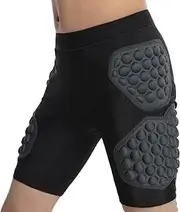 GEDOX Protective Basketball Shorts - Hip Padded Short, Protective Padded Shorts, Hip Protection Pads, Padded Compression Shorts,3D Protection Hip Pants for Youth Child