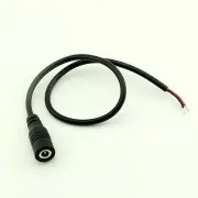 100x CCTV DC Power Plug Connector 4.0 x 1.7mm Female Socket With Cord Cable 30cm