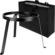 BETIMFAN Campfires Tripod Stand Stable Fire Tripod Versatile Cast Iron Open Camping Tripod Heat Resistant Grill Open Fire Cooking Stand Folding Outdoor Fire Pit Stand for Outside