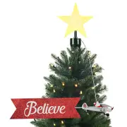 Mr. Christmas Animated Biplane Tree Topper with Banner