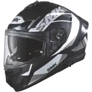 Typhoon Style Black White Grey Full Face Helmet