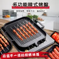 在飛比找PChome24h購物優惠-韓式電磁爐烤盤 麥飯石家用不粘無煙烤肉鍋 烤肉盤