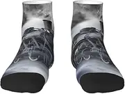 [JBYJBX] Steam Train Clouds Print Adult Socks Womens Mens Workout Thermal Cozy All-Season Gift Holiday Articles Use