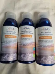 3 Arava Dead Sea Mud Pet Dog Intensive Shampoo+Conditioner w/Morrocan Oil 16.9oz