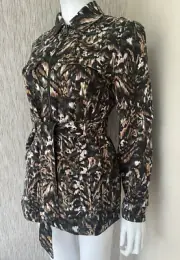 TED BAKER BELTED CAMO UTILITY JACKET SIZE TB 2/UK 10 RETAIL £199 BNWT