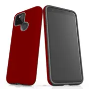 For Google Pixel 5 5G Case, Shielding Back Cover,Maroon Red