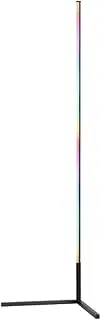 [Artiss] Floor Lamp, 150cm Aluminum RGB LED Light Lamps Corner Standing Lights Display Stand Remote Control Home Decor for Living Room Bedroom, Adjustable Brightness Stable Base