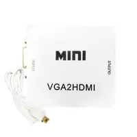 在飛比找momo購物網優惠-【K-Line】VGA 轉 HDMI + Audio 影音轉