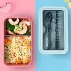 Microwave Lunch Box Wheat Straw Food Storage Container Kids Portable Bento Box