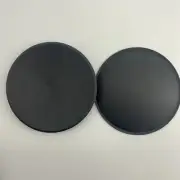 2- 130mm / 5.12" Speaker Dust Caps For Sub-Woofer Bass Speaker Black Paper W/Lip