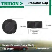 Tridon Recovery Radiator Cap for Audi 5+5 80 90 100 200 A6 A8 S2 S4 S8 V8