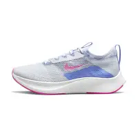 在飛比找Yahoo奇摩購物中心優惠-Nike Zoom Fly 4 女鞋 白紫色 輕量 緩震 透