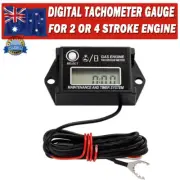 Digital Tach Hour Meter Tachometer Gauge For 2 or 4 stroke Gas Engines ATV Boat (for: Honda)