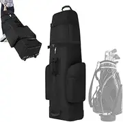 Golf Club Bag for Flying - Waterproof Golf Club Organizer Bag - Wear-Resistant, Large Capacity Zipper Airline Golf Bag with Wheels for Women, Men