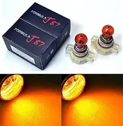 Formula-J87 Halogen Orange Amber 2000K Headlight DRL Fog Light Bulb Replacement Upgrade Stock Lamp (Pack of 2) (PSX24W 2504 24W)