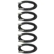 5 NEW 25 Ft FOOT feet 3 Pin XLR male to female shielded powered speaker cables