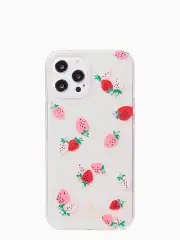 strawberry with gems iphone 12/12 pro max case