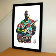 Howlin Wolf Singer Guitar Chicago Blues Music Print Poster Wall Art 11x17