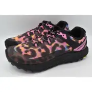 Merrell Womens Size 9.5 Antora 3 Pink Rainbow Leopard Trail Running Shoes