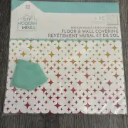 DIY Modern Mini Floor & Wall Covering-starburst 4 Sheets + 1 Smoothing Tool