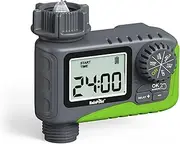 Tap Timer Outdoor, Programmable Water Timer for Garden Hose, Watering Timers with Rain Delay/Manual/Automatic Drip Irrigation and Lawn Watering System for Yard, 1 Outlet