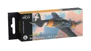 Arcus 4010 - Enamel paints set RA Macchis over Stalino 6 colors in set 10ml