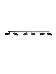 Jessy 6 Light Bar Spot in Ribbed Black
