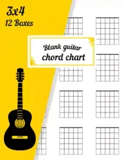 Blank Guitar Chord Chart: Guitar Chord Diagram Notebook for Guitarists / 100 ...