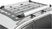 Compatible for Roof Basket Aluminum Luggage Carrier Car Roof Rack Bar Cargo Van Roof Rail