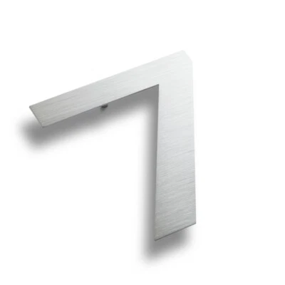 Sandleford 150mm Plaza Stainless Steel Floating Numeral 7