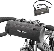 ROCKBROS Bike Handlebar Bag Bicycle Front Frame Storage Bag with Adjustable and Removable Shoulder Strap Water Resistant Large-Capacity Front Pack for Road Bike, MTB Mountain Bike