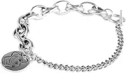 [FEATUR] Ladies Jewellery Gift,Silver Bracelets for Womens,Charm Bracelet, S925 Silver Abstract Painting Style Bracelet Impressionist Girl Bracelet Jewelry Gift Thai Silver, 17.5cm