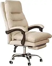 Classic Luxury Office Chair Business Office Chair Household High Back Computer Chair Leisure Armchair with Footrest Desk Task Chair