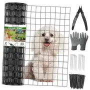24 in x 59 Ft Welded Wire Fence Black PVC Coated Wire Mesh 2 x 3 in 14GA