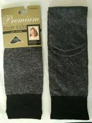 Womens Collectible Jaclyn Smith Premium Black White Dressy Trouser Socks Sz 9-11