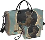 [ZRYSMY] Woman Beautiful Duffel Bag for Traveling, Travel Bag Gym Bag, with Multiple Interior Pockets Shoulder Weekender Bag for Women Men with Toiletry Bag 20.5L x 1.9W x 13.8H, Multi-Colored, one size