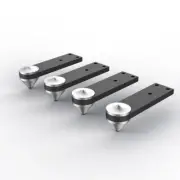 4pcs 39mm Aluminium Speaker Spike Pad Shock Absorbing Isolation Stand Feet Nail