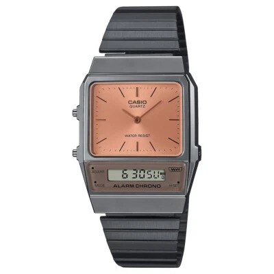 Casio Vintage Series Grey Orange Retro Style Digital Classic Watch AQ-800ECGG-4A