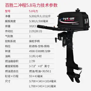 優購生活~百勝船外機船用馬達推進器二沖四沖尾掛機沖鋒舟汽油機皮艇發動機釣魚船/充氣船/橡皮船/橡皮艇/竹筏/漁船/汽艇