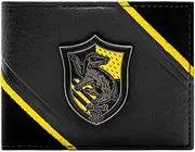 [hogwarts] Harry Potter Helga Hufflepuff Crest Black ID & Card Bi-Fold Wallet