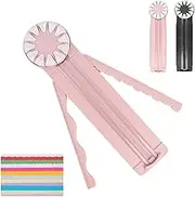 Paper Craft Edge Cutter, 12 in 1 Paper Crafting Edge Trimmer, Multifunctional Scrapbooking Edge Paper Cutter Machine with Measurements for Crafting(Pink)