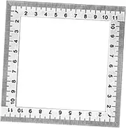 Square Ruler Geometry Measurement Ruler for Frame Work Woodworking Office