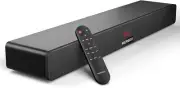 Sound Bar Wooden Sound Bars TV 2.1CH Built-In Subwoofer 150W All-In-1 Soundbar