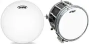 Evans Hybrid White Marching Snare Drum Head, 14 Inch 14 Inch, Batter