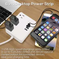 在飛比找蝦皮購物優惠-Smart Plug Power Strip WiFi Su