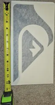(1) 12" inch Quiksilver Authentic Large PRO TEAM RIDER Sticker - BlackDieCut