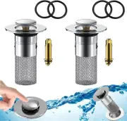 PCS Kitchen Sink Filter, Kitchen Sink Stopper for 34-40mm Pop-Up Drain with Bathtub Hair Filter