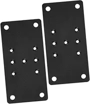 MINAOLULUS 2pcs Flat Straight Mending Support Bracket Plate for Heavy Duty Ceiling Post Base Durable Furniture Repair for Deck and Patio Posts Reliable Connector Design