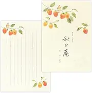 Enuby Stationery Notebook, Autumn 4 Shu, Autumn Immersion | Pack of 18, B5, Equivalent, Vertical Writing Washi, Torinoko Paper